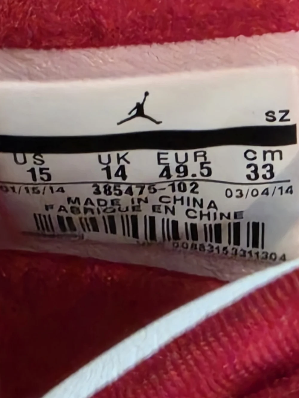 Nike Air Jordan 2 Retro - Size 15 US